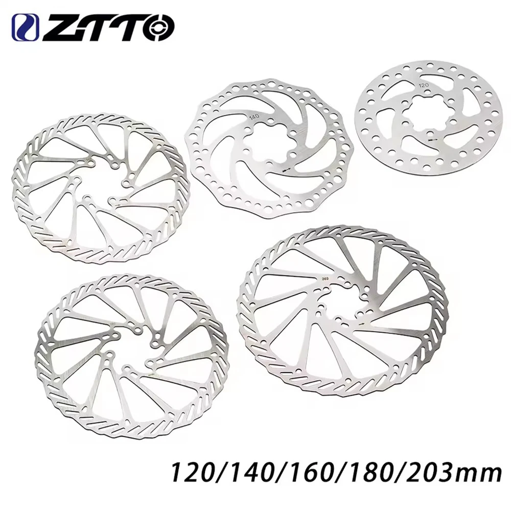 ZTTO MTB Road Bike Disc Brake Rotor 120mm/140mm/160mm/180mm/203mm 6 Inches Stainless Steel Hydraulic Brake Rotor