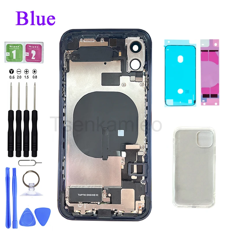 

Полный комплект для iPhone 11, как 13Pro, сменные комплекты корпуса, совместимые с iPhone 11, задняя крышка, Бесплатный чехол и инструменты