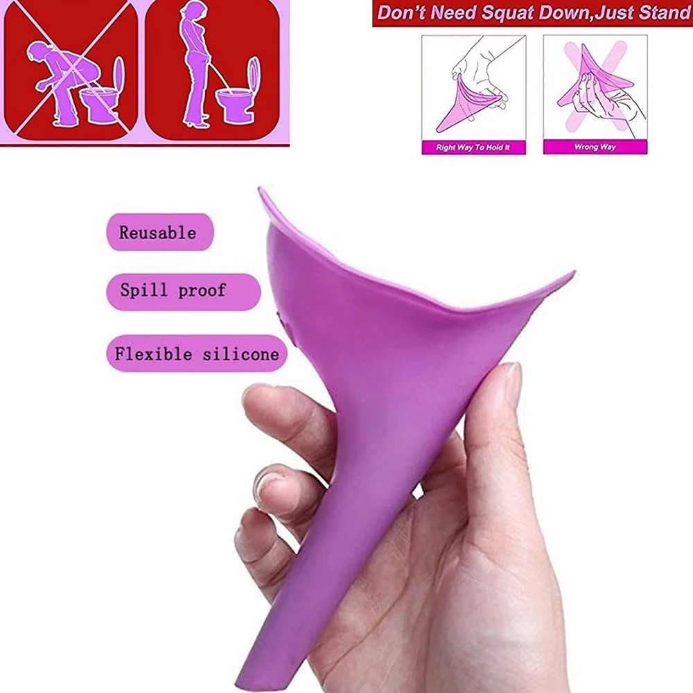 Portable Urinal Women Standing Piss for Camping and Travel Female with Funnel Design