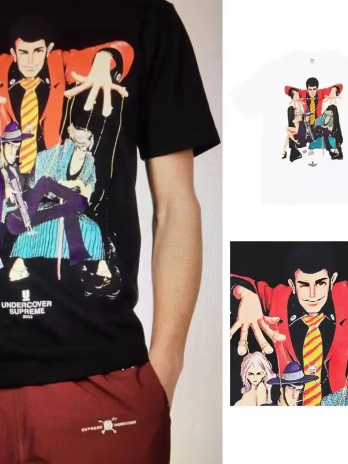 American Trend Brand SUP Spring and Summer New Japanese Animation Printing Daily Commuting Sports Men Women The Same T-shirt