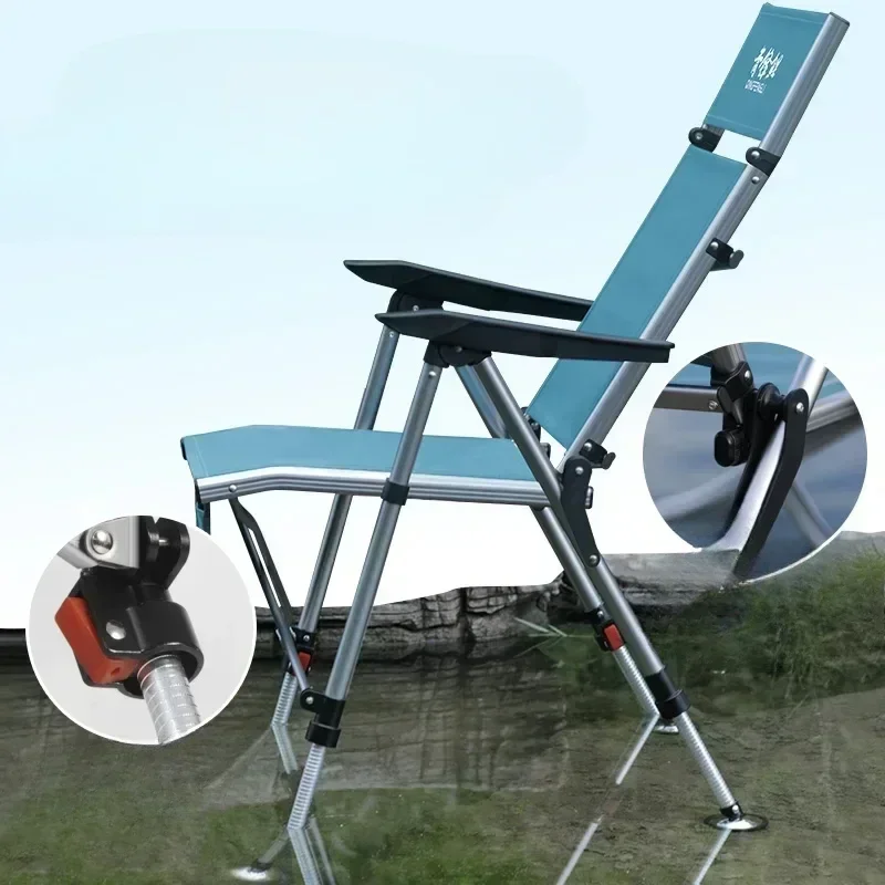 carp fishing chair new European ultra-light folding convenient fishing wild multi-functional all-terrain recliner