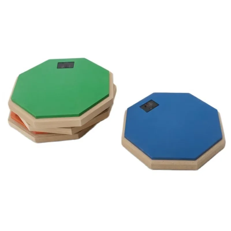 8 Inch Drum Practice Pad Rubber Wooden Dumb Drum Pad Mute Training for Jazz Drums Exercise Beginners