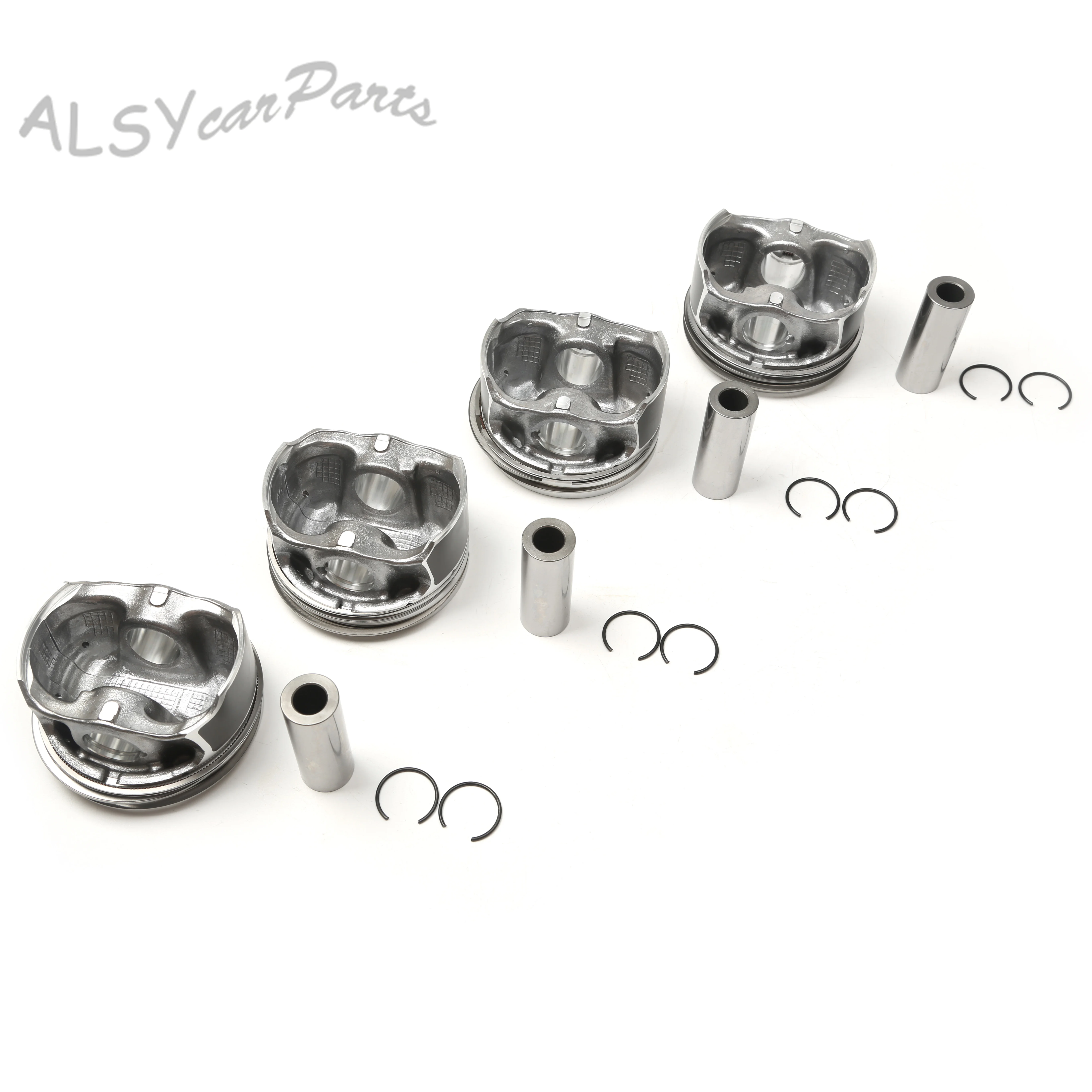 Yimiaomo 4pcs Piston & Ring 82.50mm Piston Pin 21mm 06j 198 151 B For