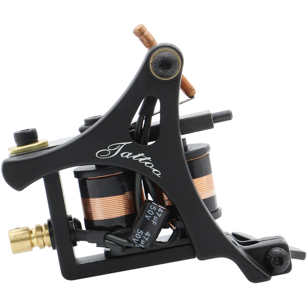 Complete Tattoo Machine Kit Coil Tattoo Machine Set Tattoo Beginner Power Supply Grip Body Art Tools Permanent Makeup Tattoo Set - 2
