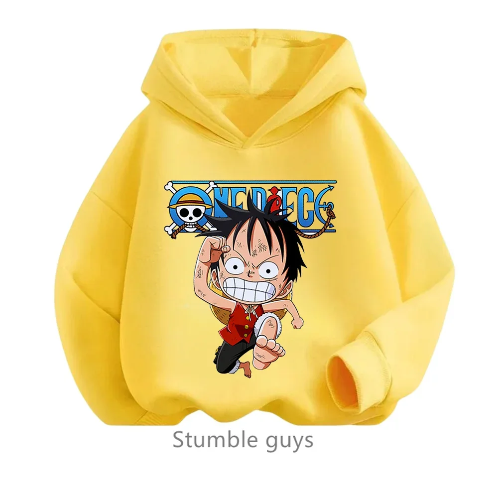 Sudadera con capucha de una pieza, ropa de anime para niños, ropa para niños, primavera y otoño, ropa para niñas, sudadera con dibujos animados de Luffy Zoro, traje para adolescentes, camisetas con ca