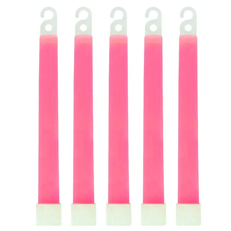 5pcs 6 Inch Camping Glow Sticks Waterproof Non-toxic Hiking Camping Equipment Outdoor Emergency Glow Sticks with Hook - Image 7