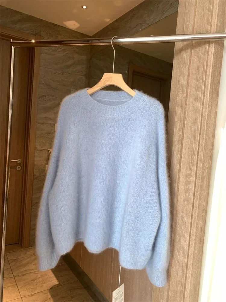 color Sweater Women Winter Pullover Sweater Oversize Knitting