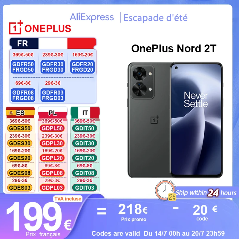 Wersja globalna OnePlus Nord 2T 5G Smartphone 8GB 128GB Telefon kom wersja-globalna-oneplus-nord-2t-5g-smartphone-8gb-128gb-telefon-kom