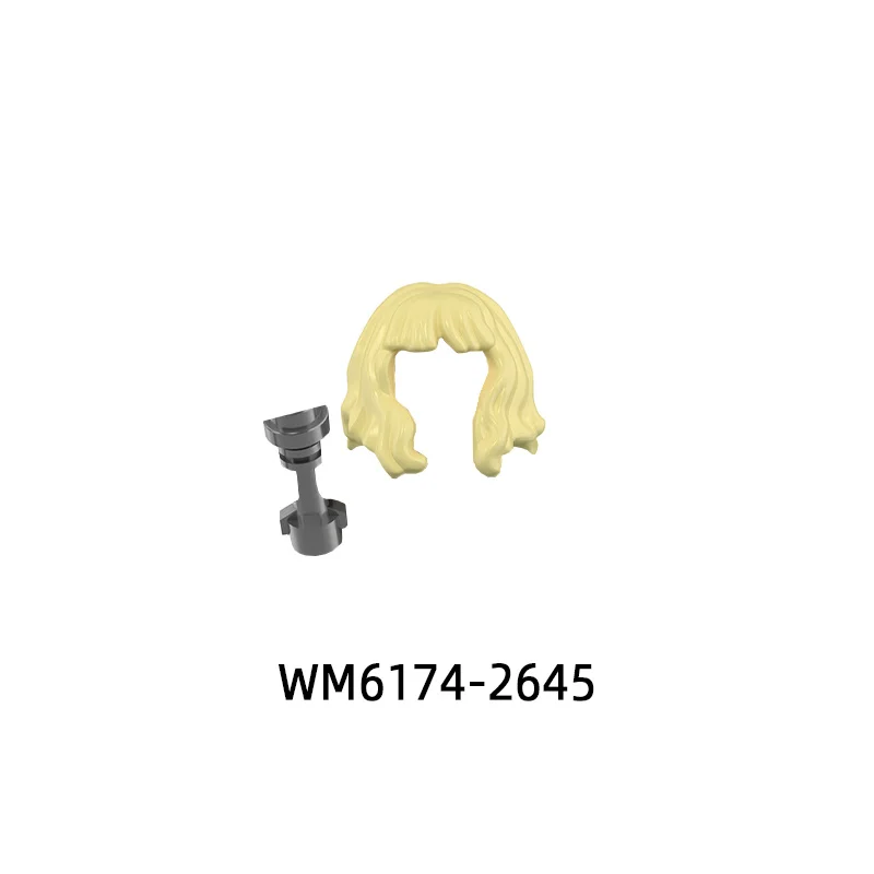 액션 피규어 무기 바지 헤어 부품 모델 블록, MOC 브릭 세트, 어린이 선물 장난감, WM6174