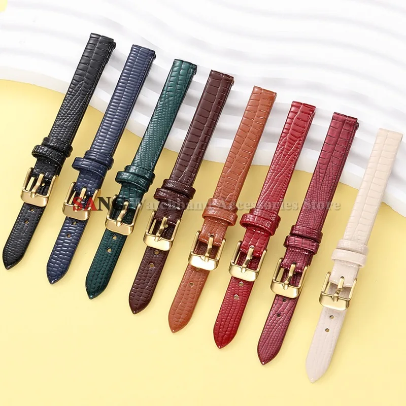 Premium Ultra-Thin Leather Watch Strap - High-Quality Waterproof Sport Band