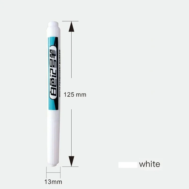 Permanent Marker White Permanent Paint Pen Set For Wood Rock Plastic Leather Glass Stone Metal Canvas Ceramic Deep Hole