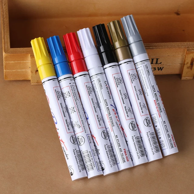 1 Piece Permanent Marker Pen Set Oily 2mm Waterproof Paint Pens Marker For  Tires Metal Cd Glass Gold Metallic Pen Markers - Paint Markers - AliExpress