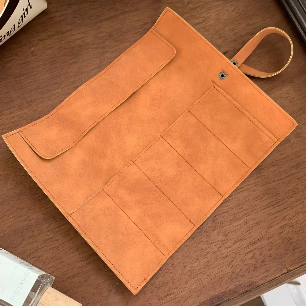 Travel Watch Organizer | Premium Full Grain Leather Watch Band Roll Organizer, 5-Slot H... - SKU WBRO0806 - UGI Packaging