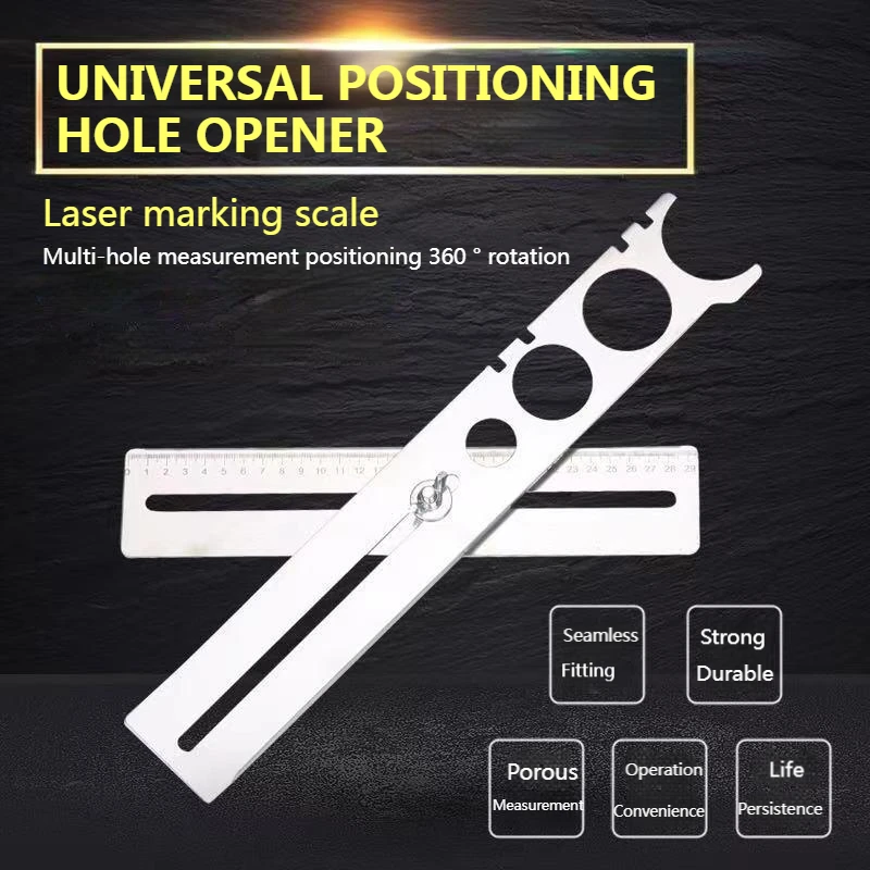 Measuring Glass Tile Tool Punching Locator 360 Degree Adjustable Tile Marble Glass Ceramic Floor Drilling Hole Tools Hole Opener all ceramic tile drilling hole opener ceramic tile marble glass vitrified brick drilling bit dry drilling without water