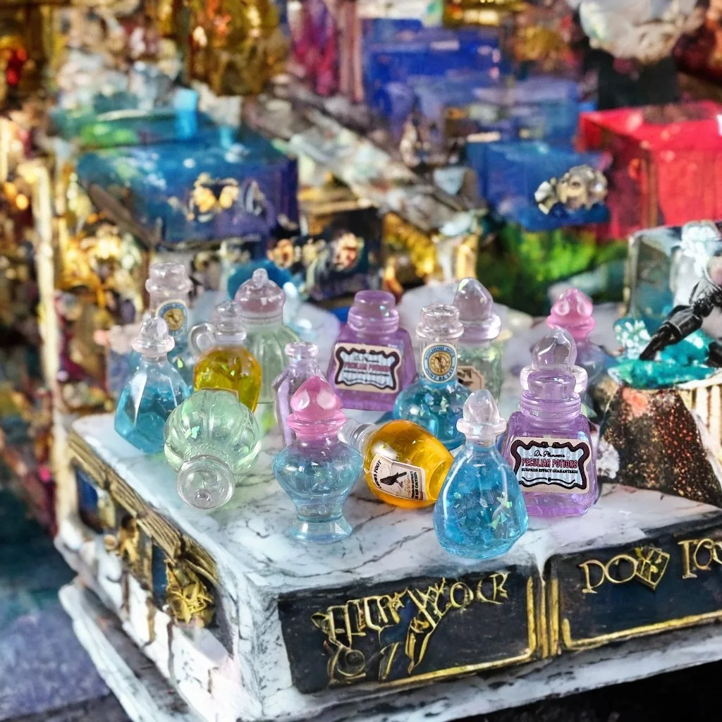 Dollhouse 1:12 Miniature Resin Cute Granules Retro Magic Potion Bottle Small Ornament 10pcs