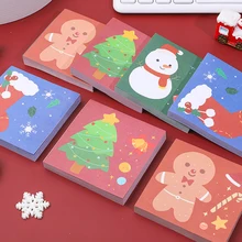 

Christmas Cartoon Sticky Notes Tearable Note Paper Student Mark Notepaper Memo Book