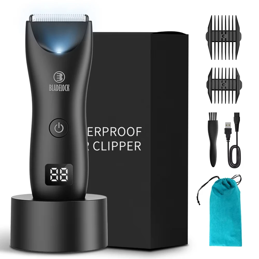 Hair Trimmer Professional Groin Body Hair Trimmer Ball Shaver for Men Body Grooming Clipper Rechargeable Ceramic Trimmer Bikini Epilator