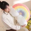 Cute Candy Color Rainbow Cloud Star Moon Plush Pillow Stuffed Soft Flower Toy Throw Pillow Cushion Home Sofa Decor 6