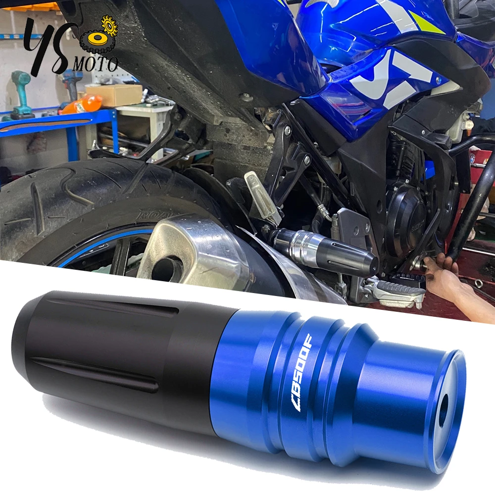 

For Honda CB500F CB 500F 2013-2020 2019 2018 Motorcycle Accessoires Falling protection Exhaust Slider Crash pad slider with logo