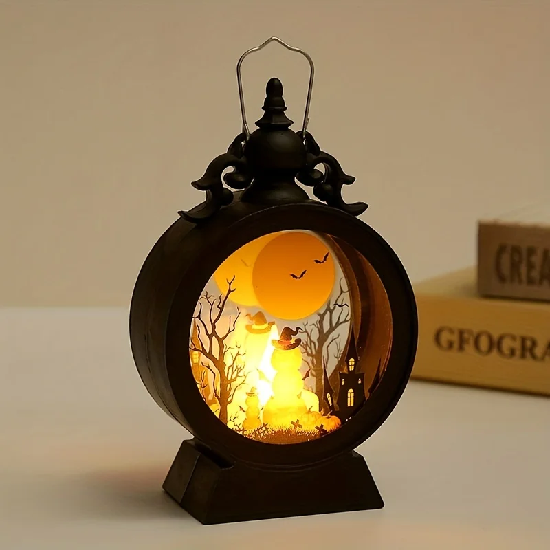 Small Halloween Lantern Led Candle Pumpkin-C
