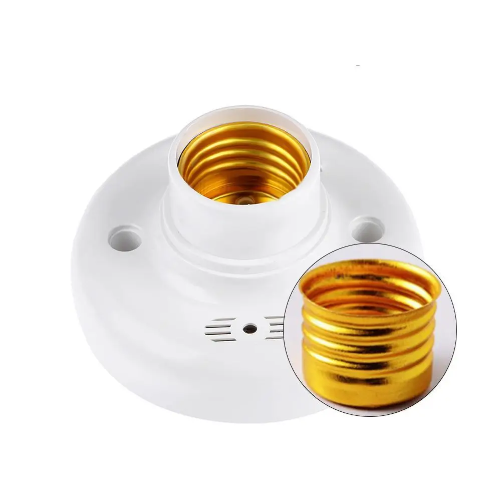 E27 Screw Sensor Lamp Base Sound Voice Control Delay Switch Light Socket Adapter AC220V Lighting Accessories LED Bulb Holder