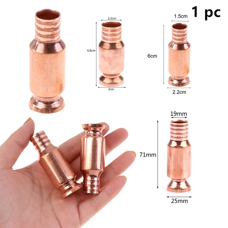 1PC 15/19/22mm Copper Siphon Filler Pipe Manual Pumping Oil Pipe Fittings Siphon Connector Gasoline Fuel Water Shaker Oil Pump fuel pump oil pump fuel transfer pump oil extractor pump liquid transfer pump pumping pump oil extractor