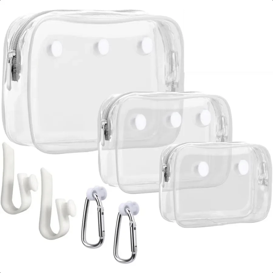 Clear Bogg Beach Tote Bag Set with Accessories