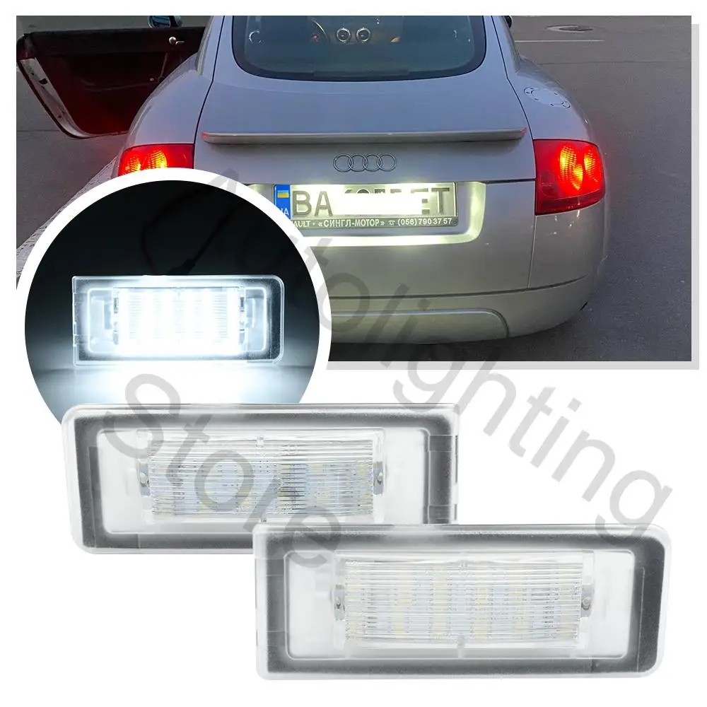 2 Pz Led Targa Luci Luci Lampade Per Audi Tt 8N Mk1 1998-2006 Roadster 8 N9 Audi Tt Coupe 8 N3 Accessori Auto Canbus