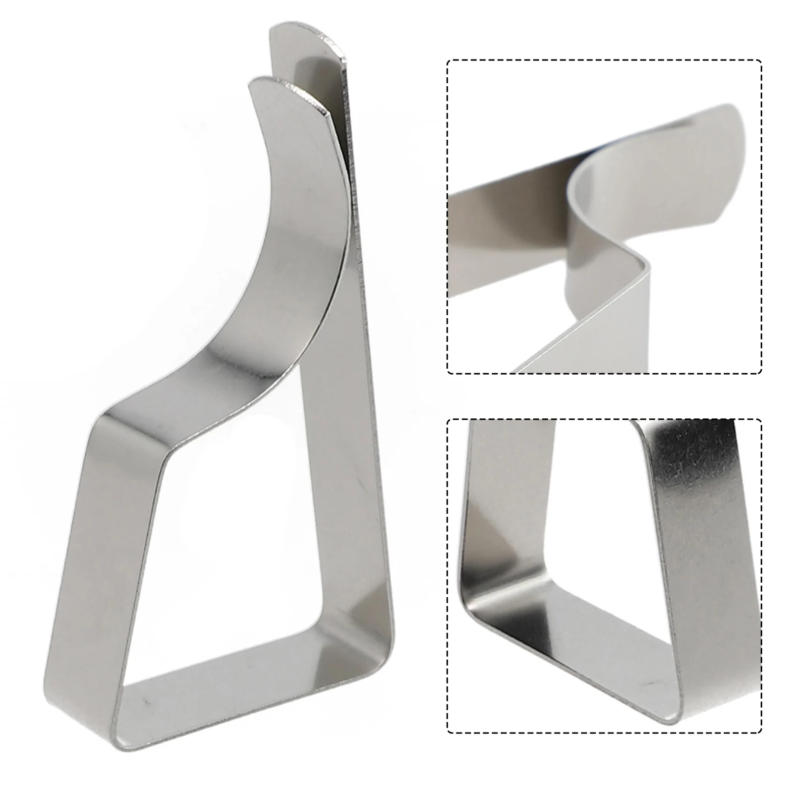 

Picnic Clamps Cover Clips Household Light Weight Party Picnic Silver Stainless Steel Tableware Easy To Operate