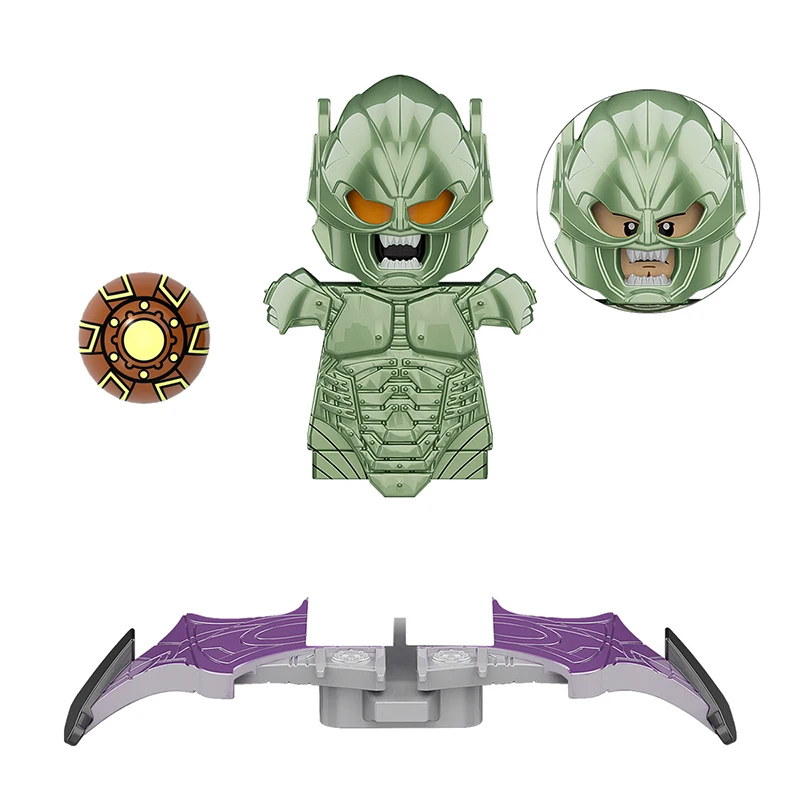Movie Series Action Figures Green Goblin Mini Bricks Norman Osborn Doll Assemble Building Blocks MOC DIY Toys for Children
