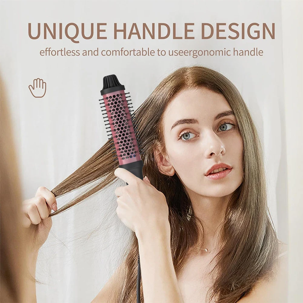 LISAPRO Curling lron Brush 2 in 1 Electric Hair Comb Negative lon Hair Dryer Styling Appliances Portable Professional Strai hair dryer hair straightener hair curler hair iron