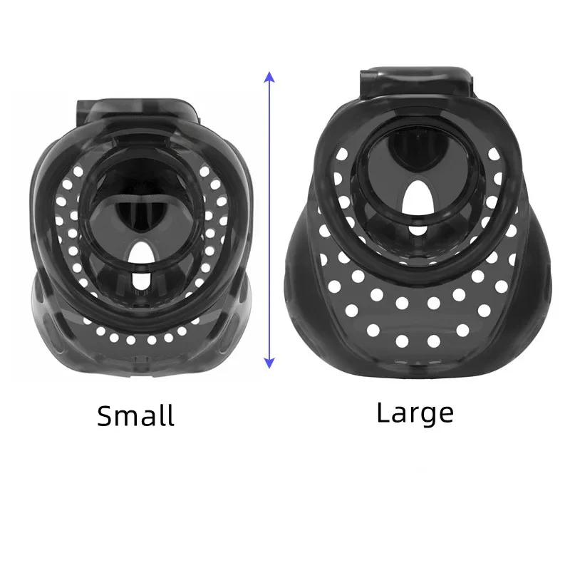 Penis Chastity Lock CB Lock Man Plastic Dick Restraint Device 4 Sizes Ring Hollow Breathable Large Space Cock Cage Adult Sex Toy penis chastity cage,chastity lock sex toy