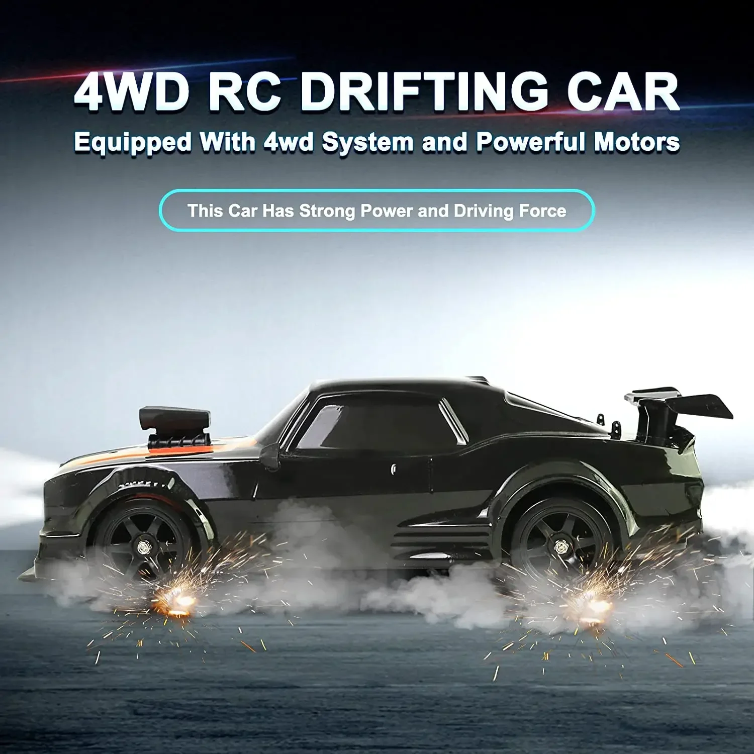 1/16 RC Car AE86 4x4 High-Speed RC Drift Cars 2.4G Remote Control Racing Vehicle 18km/h Waiting for Light Spray Toys for Boys 4
