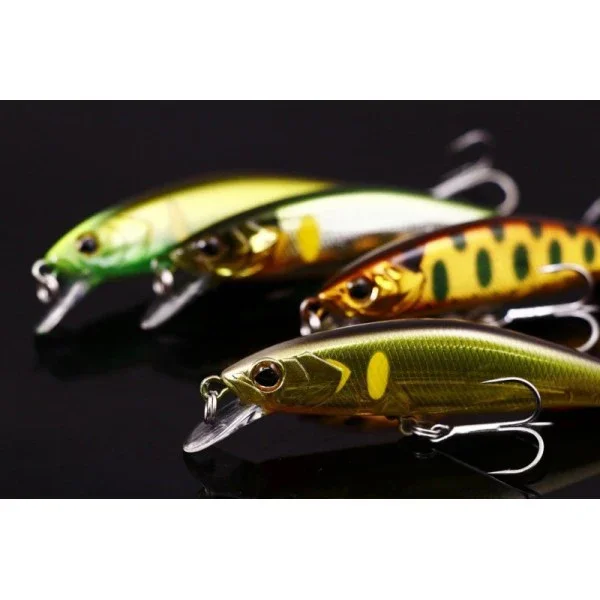 Description Picture 6 of itemEASYFISH 1 PCS 3D Fish Eye Submersible Minnow Bass Croaker 55mm/3.5g Freshwater Creek Mini Road Runner High Quality Hand Painted