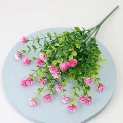 UV Resistant Artificial Flower Bundle for Indoor & Outdoor Decor (Pink - 1PC)