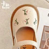 Girls Oxfords 2024 Spring Autumn Kids Soft PU Leather Shoes For Girl Small Cute Flower Children Princess Shoes Mary Jane Flats 4