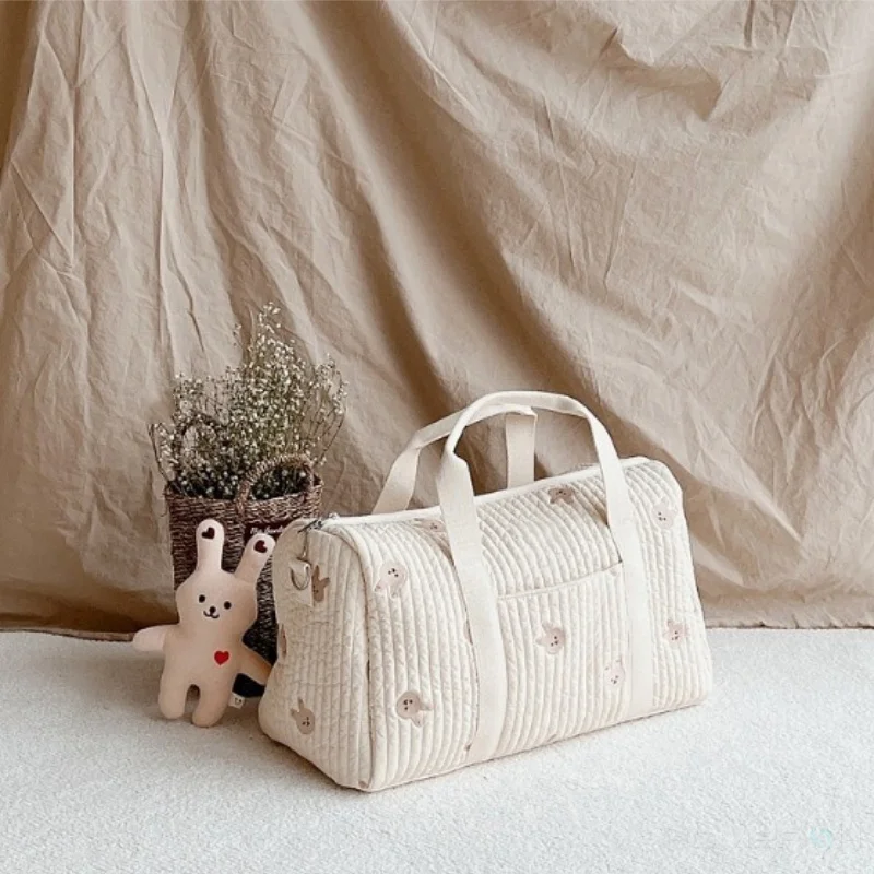 Embroidered Lightweight Bag Travel Capacity