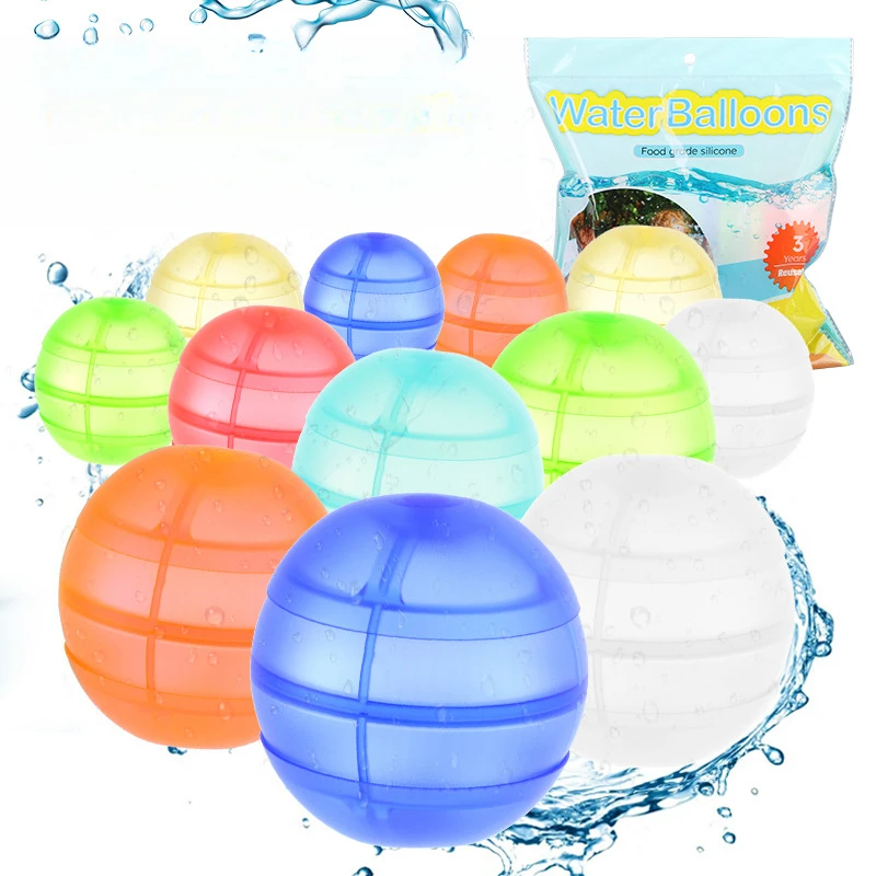 3Pcs Explosion of The Second Injection of Doubleopen Water Balloon Children's Burst Ball Fight Water Play Toys