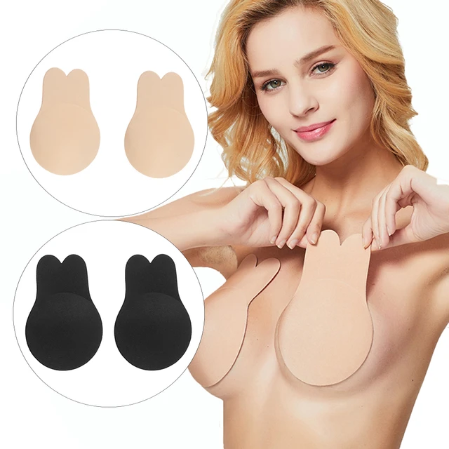 Silicone Push Up Adhesive Bra Front Buckle Strapless Invisible Bras  Reusable Sticky Breast Lift Bra Pads Nipple Covers for Women - AliExpress