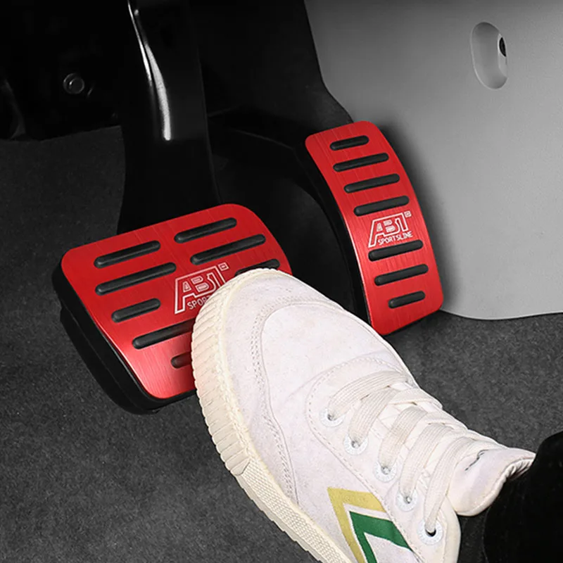 Stainless Steel Car Accelerator Brake Foot Rest Pedal Cover for Volkswagen VW GOLF 7 MK7 Seat Ibiza Ateca Audi A1 Skoda Fabia