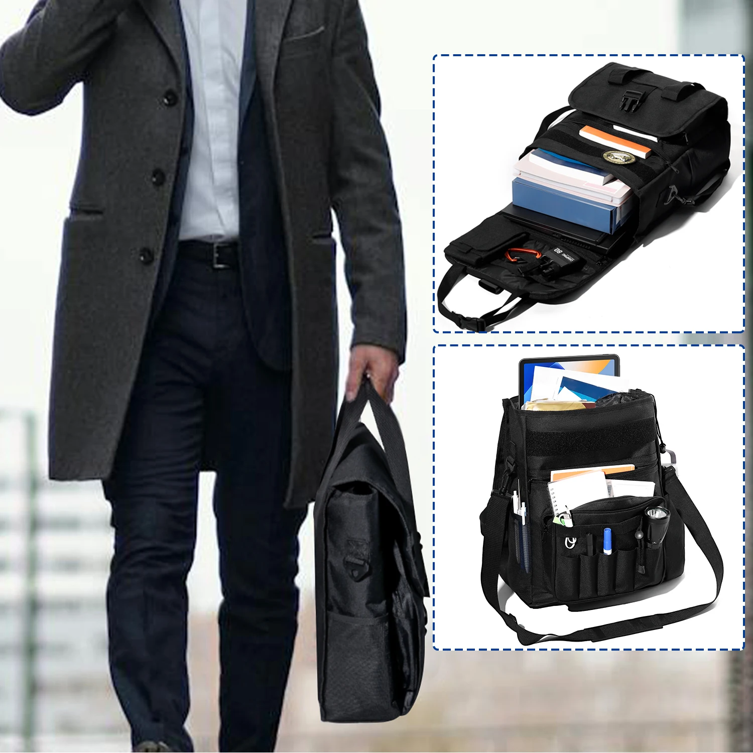 A Multifunctional Commuter Bag That Can Be Used As a Storage Pouch for Car Seats, Compatible with Various Models.