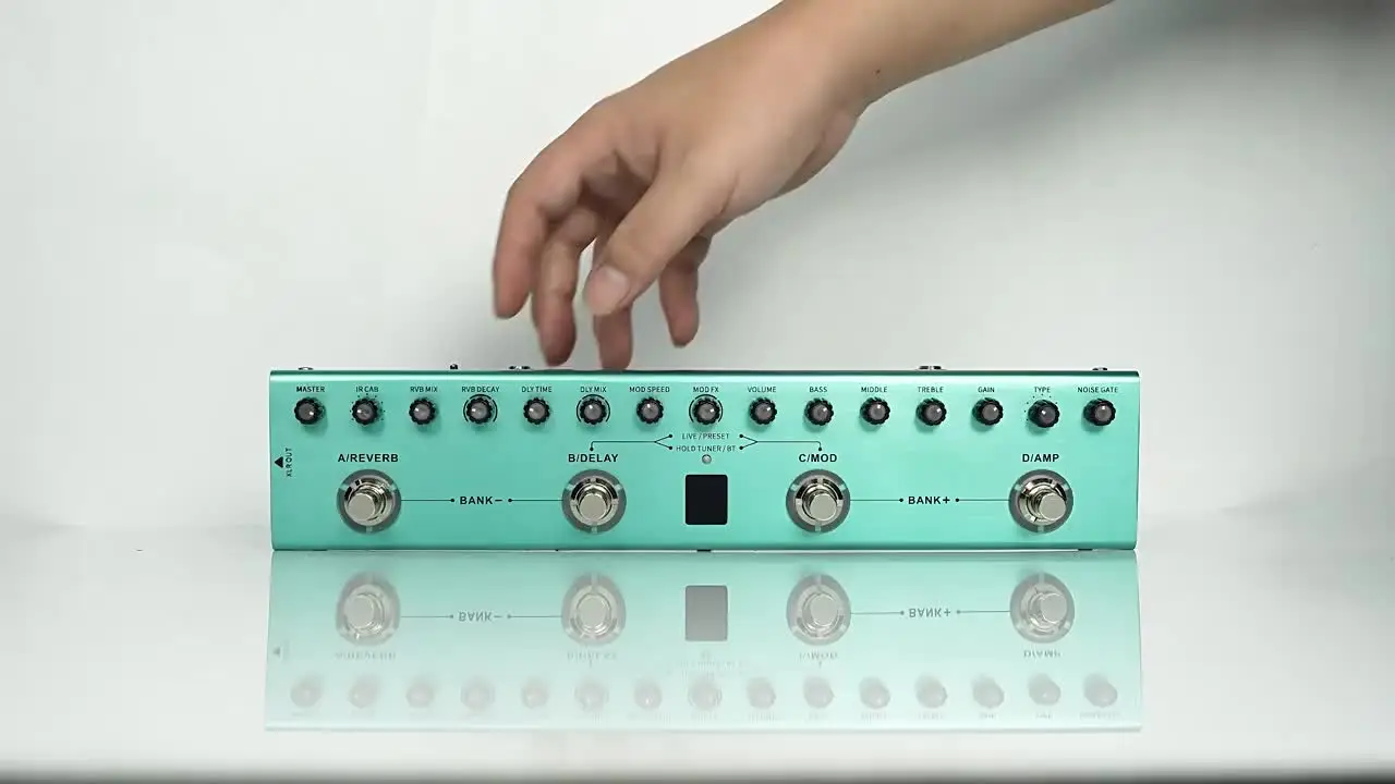 M-vave-guitarマルチペダルギター,tank-gギター,36プリセット,9
