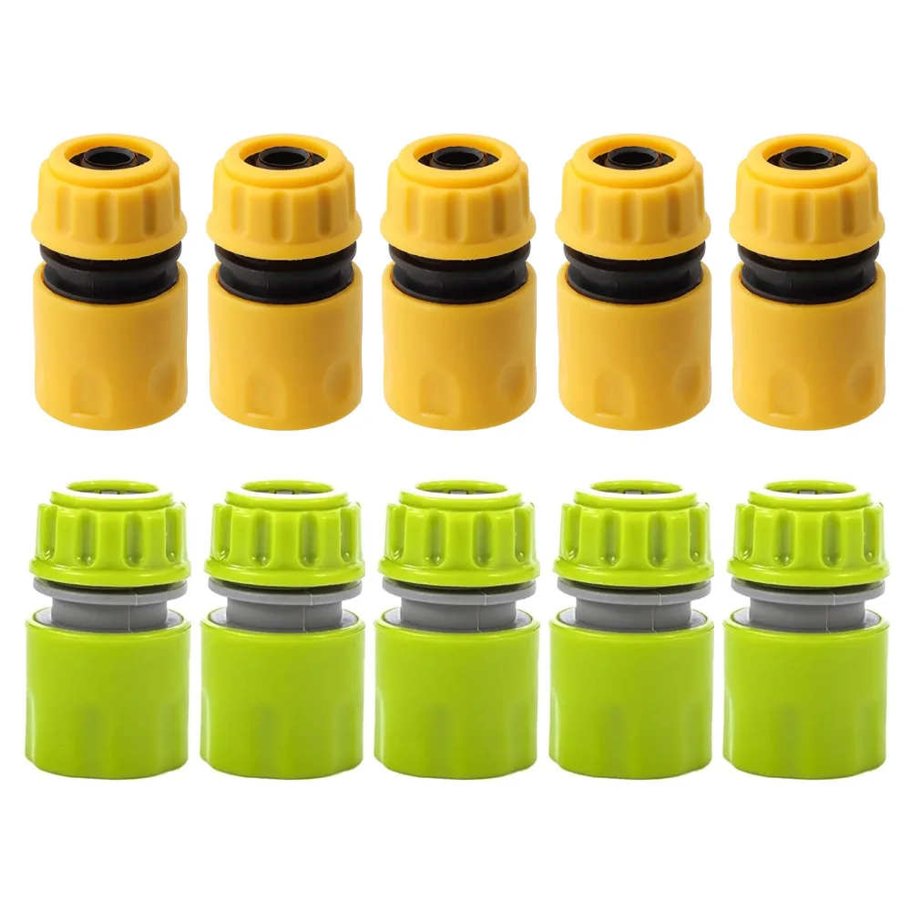 10 Stück Garten 1/2 Zoll 16mm Verbinder Gartenwasserhahn Schnellkupplung Adapter Schlauchverlängerung Reparatur-Fitting Bewässerungswerkzeug