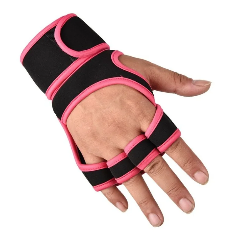 1 Pair Weight Lifting Training Gloves Women Men Fitness Sports Body Building Gymnastics Grips