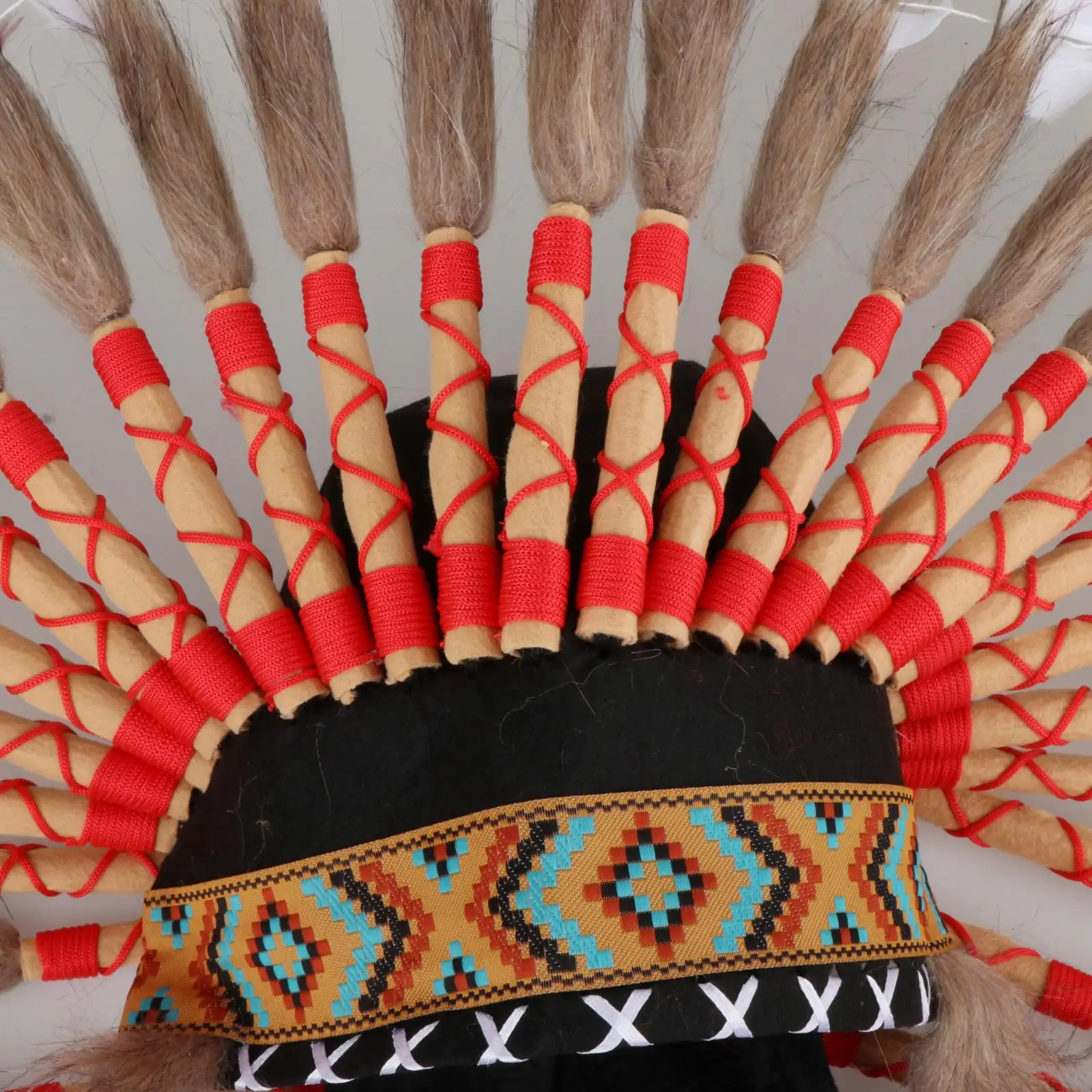 Native American Chief Headdress Headpiece Cosplay Hat For Halloween Party