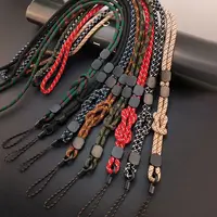 Chaîne de suspension à Long cou, lanière de téléphone portable tissée à la main, solide et longue réglable, double usage, pendentif Anti-perte pour téléphone 2