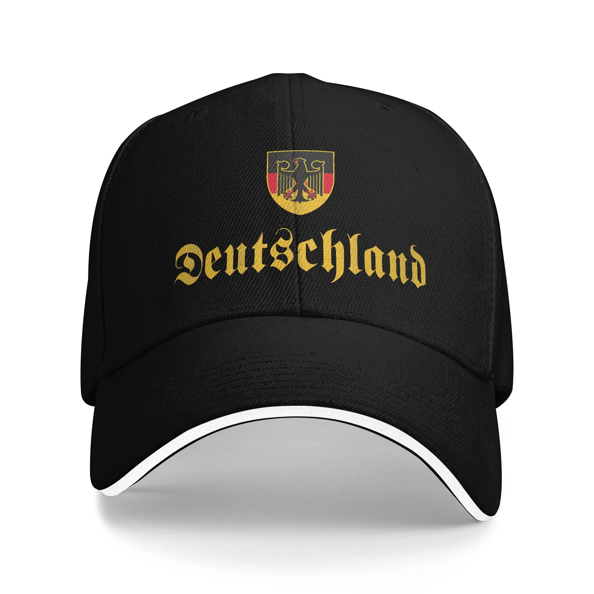 Deutschland Deutschland Deutsche Flagge Baseballkappe Laufmütze Hippie Hochwertige Trucker-Mütze Herren Erwachsene Y2K Niedlicher Aufdruck Snapback-Kappe