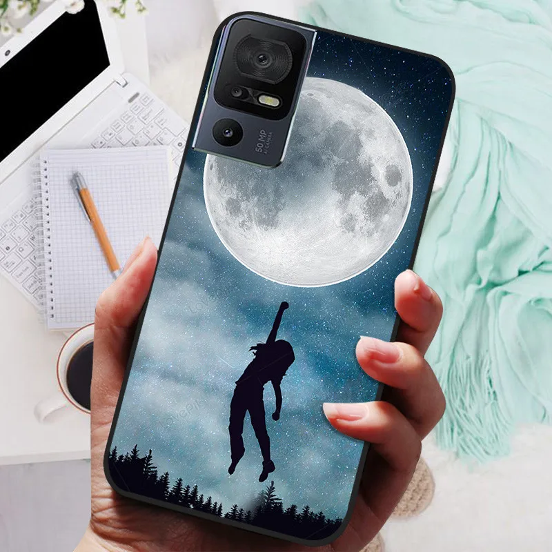 Black Lion and Wolf Silicone Soft Phone Case - Protective Shell