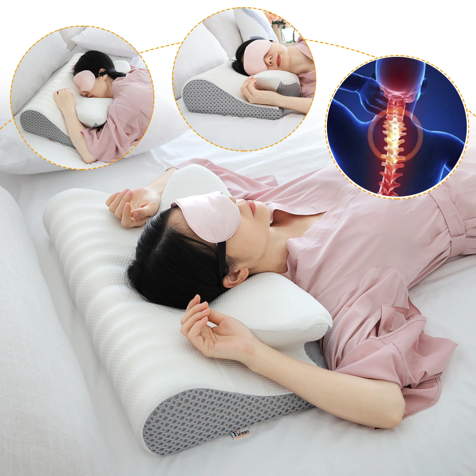 Almohada lumbar ortopédica y ergonómica