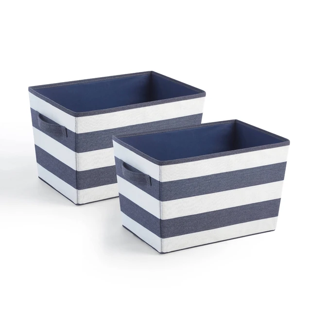 Rectangular Storage Basket Stripes